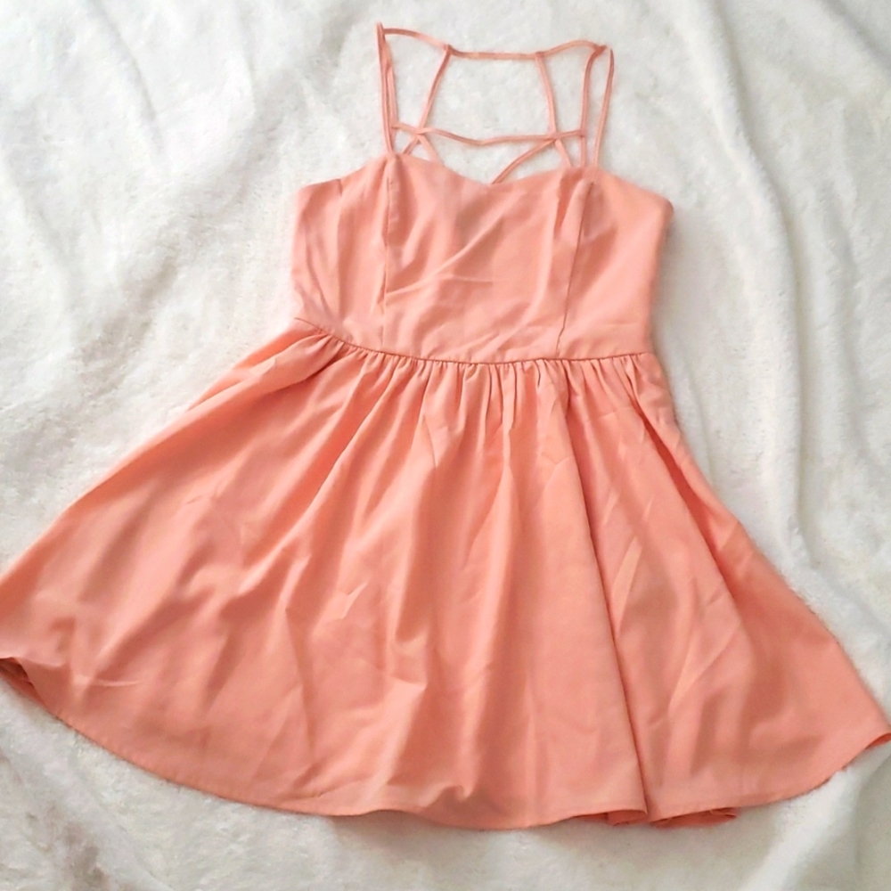 Peach dress
